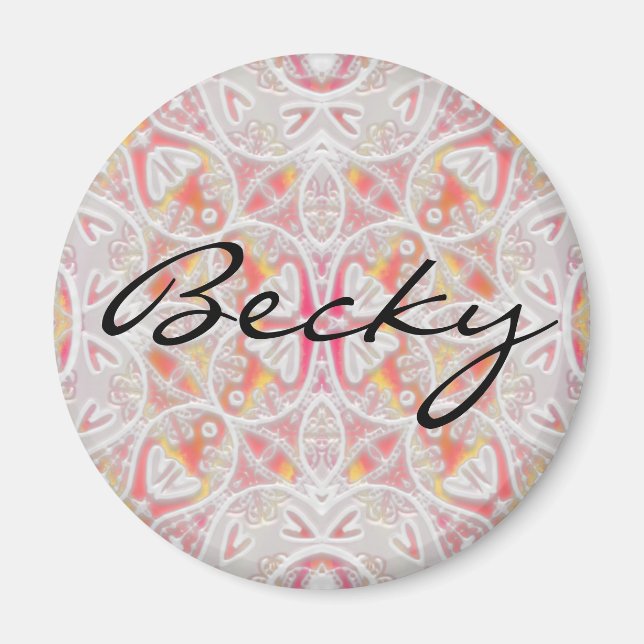 Imán encaje, Becky (Frente)