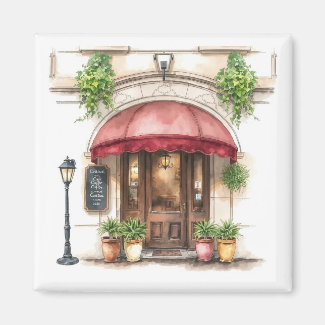 Imán Encantador Café Corner Magnet (Frente)