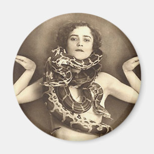 Imán Encantador de serpiente retro del acto secundario