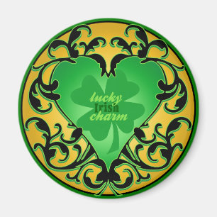 Imán Encanto afortunado del corazón de St Patrick