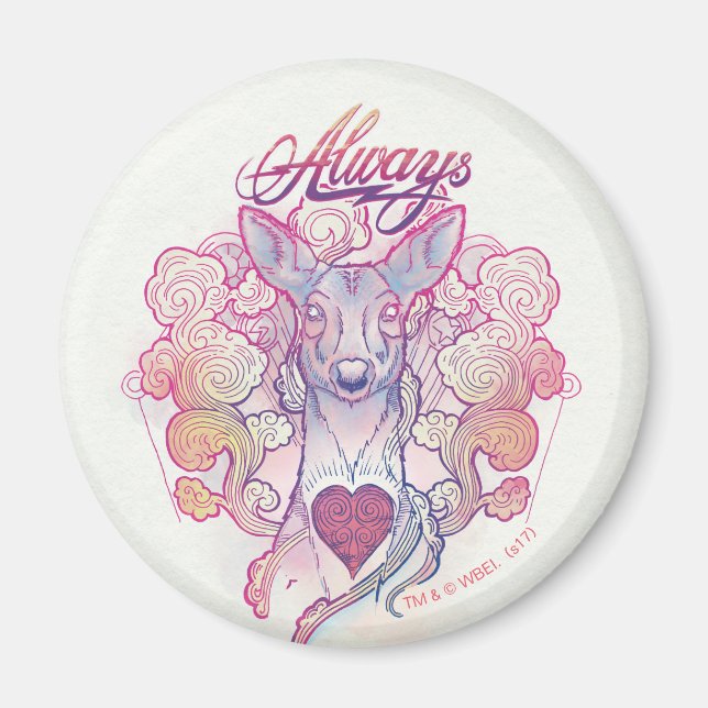 Imán Encanto de Harry Potter | "Siempre" Doe Patronus (Frente)