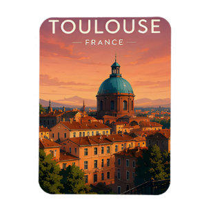Imán Encanto de Viaje a Toulouse Francia
