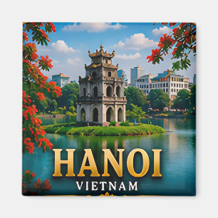 Imán Encanto Lacustre de Hanoi Patrimonio Vietnamita