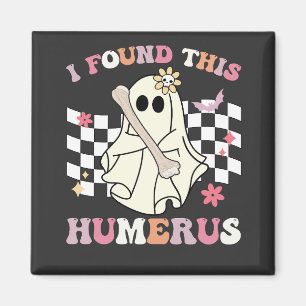 Imán Encontré Este Humerus Halloween Ghost Skeleton