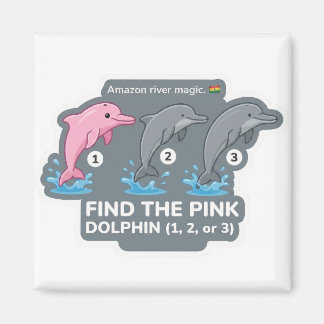 Imán Encuentra el delfín rosa Animal World Quest para n