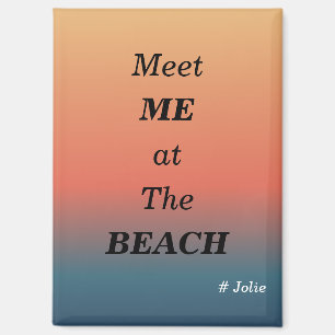 Imán Encuentrame En La Playa Color De Amanecer De Veran