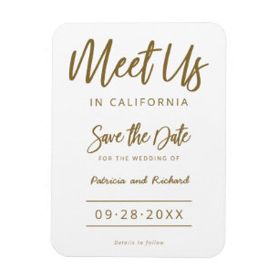 Imán Encuentranos en la boda de destino Save The Date