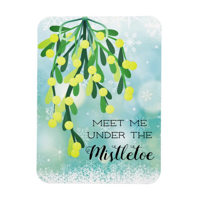 Imán Encuéntrenme bajo los Navidades del país Mistletoe (Vertical)