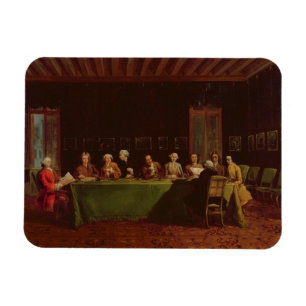Imán Encuentro de los diplomáticos (aceite en lona)
