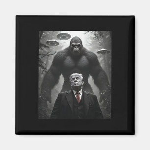 Imán Encuentro de Trump con Bigfoot Ovni Alien Visita C