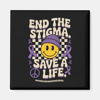 Imán End The Stigma Save A Life Groovy Overdose Awarene