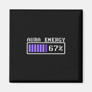 Imán Energía de Aura Divertida en 67 Six Seven Genz Mem