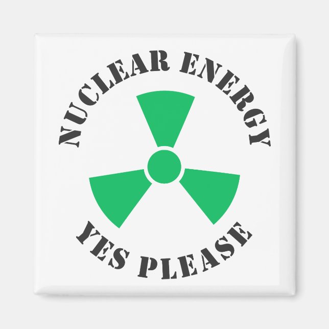 Imán Energía nuclear, por favor, café de energía nuclea (Frente)