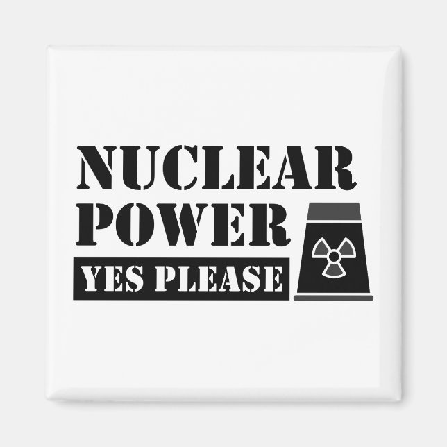 Imán Energía nuclear Sí Por Favor (Frente)