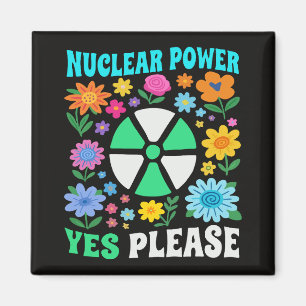 Imán Energía Nuclear Sí Por Favor Flores De Energía Lim