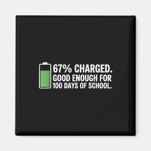 Imán Energía para 100 días de escuela divertido profeso