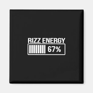 Imán Energía Rizz al 67 Meme divertido de seis siete de