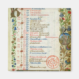 Imán Enero; figuras que comen y que beben