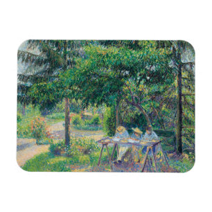 Imán Enfants attabés dans le jardin Camille Pissarro