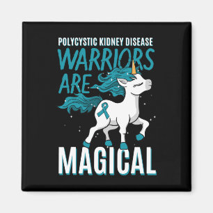 Imán Enfermedad Renal Pckd Pkd Unicorn Conciencia Verde