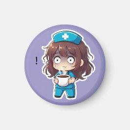 Imán Enfermera Chibi Original 2.0 - Agotamiento Total