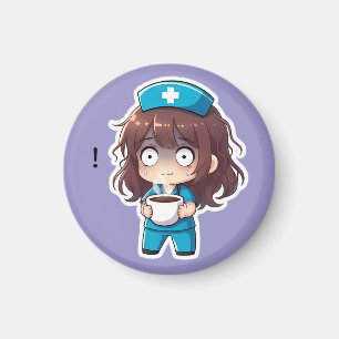 Imán Enfermera Chibi Original 2.0 - Agotamiento Total