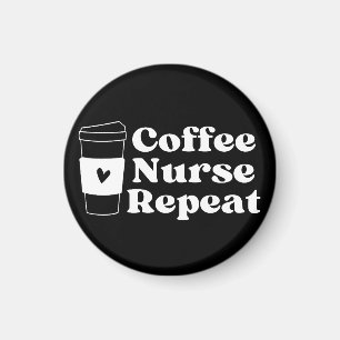 Imán Enfermera Coffee Lover