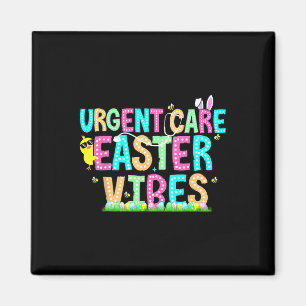 Imán Enfermera de atención urgente Bunny Easter Day Np