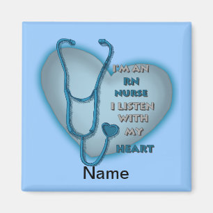 Imán Enfermera de Blue Heart RN