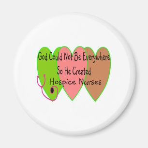 Imán Enfermera de hospicio "Dios no puede estar en toda