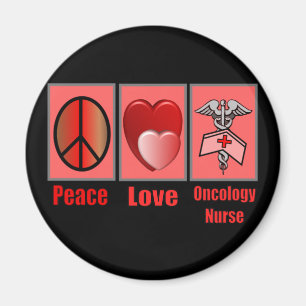 Imán Enfermera de la ONCOLOGÍA del amor de la paz