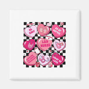 Imán Enfermera de tierra atada Valentine Candy Heart La