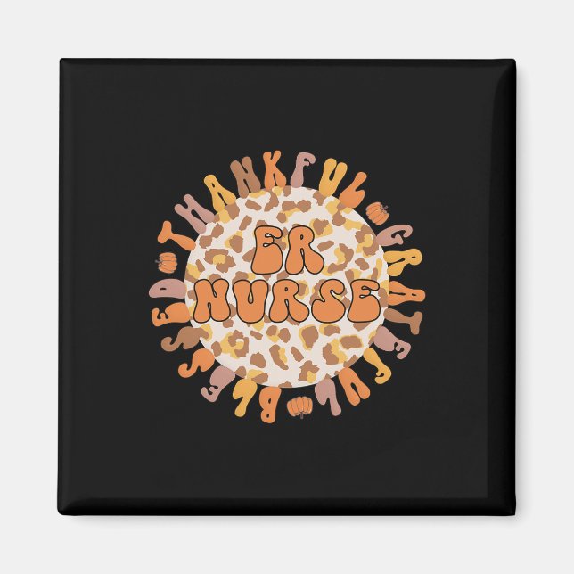 Imán Enfermera de urgencias de agradecimiento (Frente)