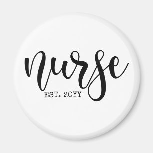 Imán Enfermera del año Personalizado Est Enfermera estu