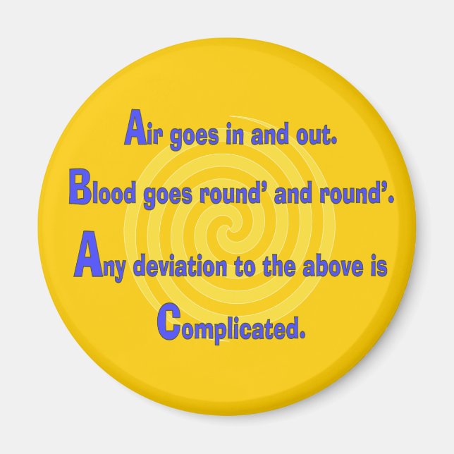 Imán Enfermera divertida o regalos de terapia respirato (Frente)