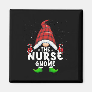 Imán Enfermera Gnome Búfalo Familia Matanza Christma