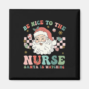 Imán Enfermera Navidad Sé Amable Con La Enfermera Santa