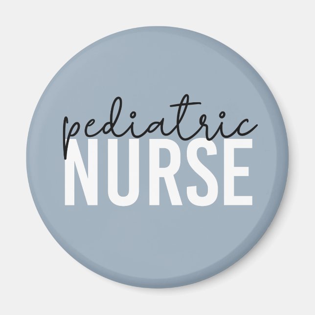 Imán Enfermera pediátrica regalo de agradecimiento para (Frente)