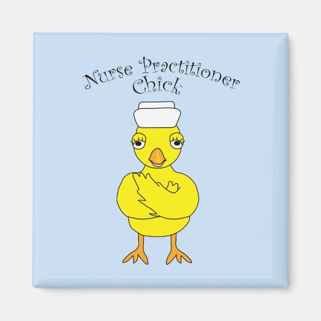 Imán Enfermera practicante Chick (Frente)