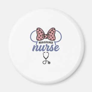 Imán Enfermera registrada Bow Stethoscope Gráfico Vinta