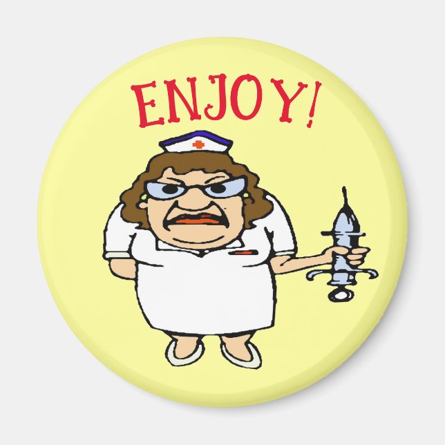 Imán Enfermera vieja (Frente)