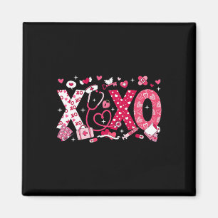 Imán Enfermera Xoxo Estetoscopio San Valentín Rn Pct Cn