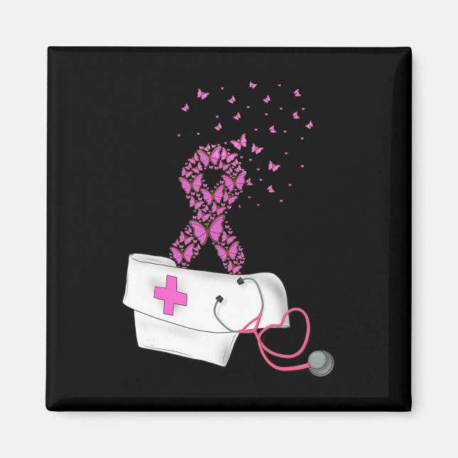 Imán Enfermería Conciencia sobre el cáncer de mama Cint (Frente)