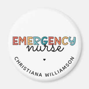 Imán Enfermero de emergencias personalizado ER Enfermer
