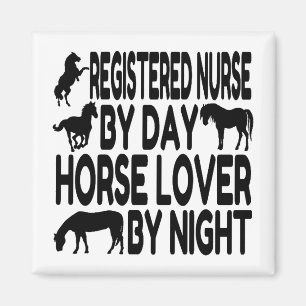 Imán Enfermero de la Enfermería Registrada de Horse Lov