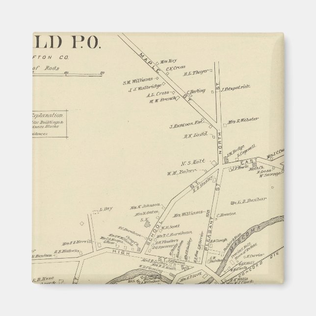 Imán Enfield PO, Grafton Co (Frente)