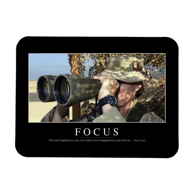 Imán Enfoque: cita Inspiradora (Horizontal)