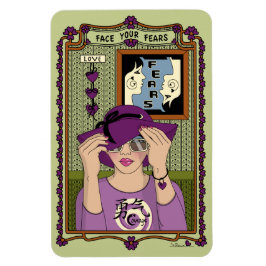 Imán Enfrentar sus temores_A_4x6 Refrigerador Magnet