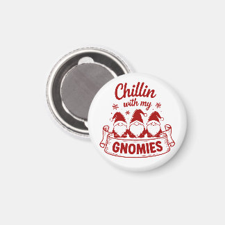 Imán Enfriándome Con Mis Gnomitos - Navidad