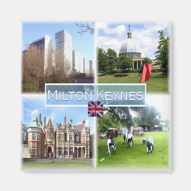 Imán ENG011 MILTON KEINES, The Hub, Inglaterra, Fridge (Frente)